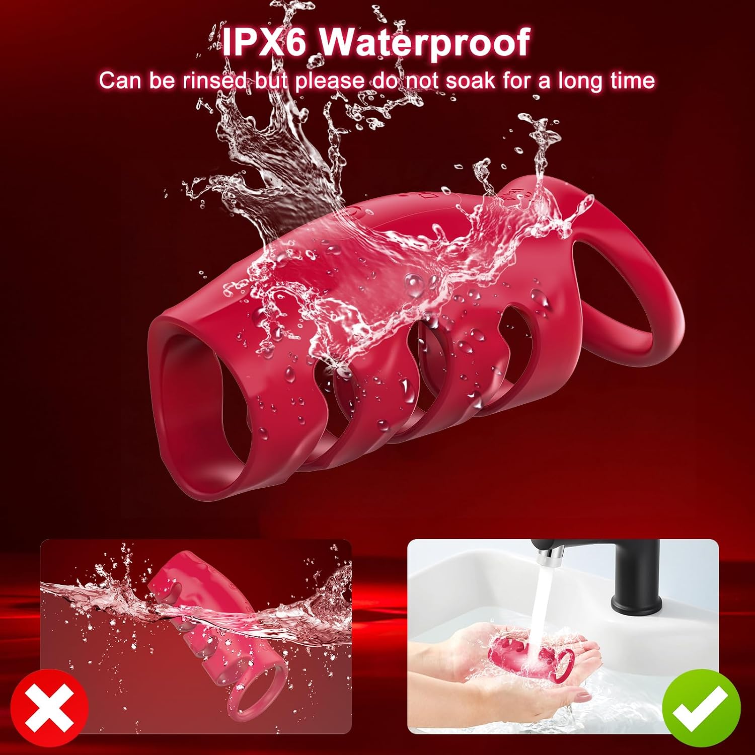 Penisring Sex spielzeug für die Paare Männer, Penis Ring Erotik Sex Spielzeug für Penis G-Punkt, Penishülle Cockring Erotisches Sexspielzeug für Klitoris, 10 Vibrationsmodi Dual Penisringe Sex Toys