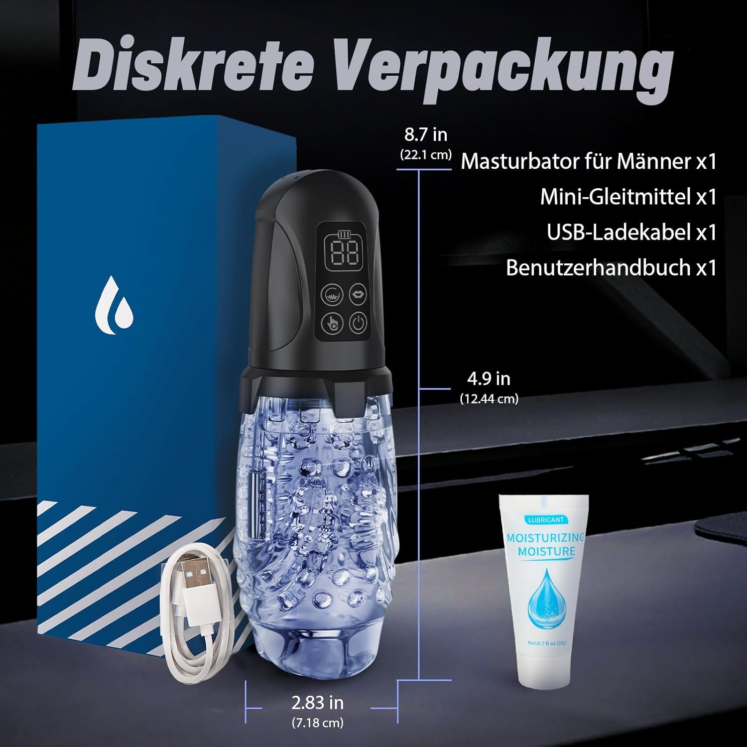 Elektrischer Masturbator Masturbieren für Männer, 7 Vibration 7 Saugmodi Sex Spielzeug für die Männer, Realistische Taschenmuschi Sexspielzeug mit Doppel-Starkmotor, Penispumpe Masturbatoren Sex Toys