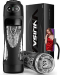 Masturbieren für Männer 7 Saug- & Vibrationsmodi Masturbator 18,03 cm Tiefe, KI Sex Spielzeug für die Männer, Elektrische Masturbatoren Druckregelung Penispumpe, Taschenmuschi mit Handyhalter Sex Toys